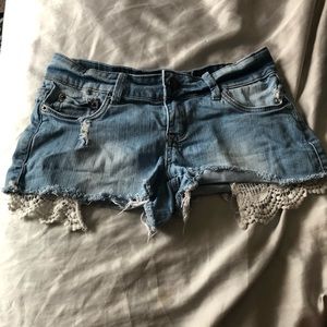 denim shorts